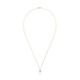 Collet Old European Diamond Pendant Necklace