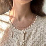 Dash Dash Dot Necklace 14K Gold