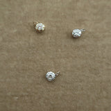 Collet Old European Diamond Pendant Necklace