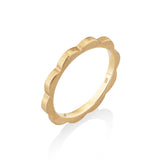 Scalloped 14K Gold Ring