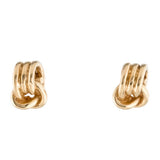 14K Gold Vintage Knot Earrings