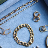 14K Gold Vintage Curb Link Bracelet
