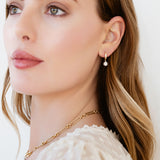 The Dauphine Diamond Drop Earrings in 14K Gold