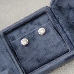 14K Diamond Studs White Gold