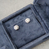 14K Diamond Studs White Gold