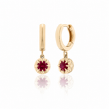 The Dauphine Gemstone Drop Earrings in 14K Gold