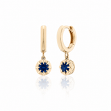 The Dauphine Gemstone Drop Earrings in 14K Gold