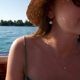 The Lillie Pearl Drop Earrings 14K Gold