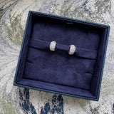 Vintage 18K White Gold Huggies