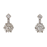 14K Victorian Diamond Drop Earrings
