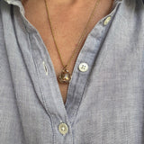 Vintage Folding Orb Locket 14K Gold