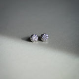 Old European Diamond  Collet Stud Earrings