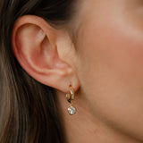 The Dauphine Diamond Drop Earrings in 14K Gold