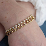 14K Gold Curb Link Bracelet