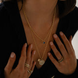 14K Gold Gilded Pin Chain
