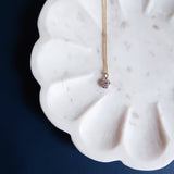 14K Gold Collet Diamond Pendant