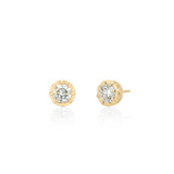 14K Diamond Stud Earrings