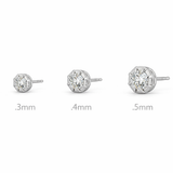 Diamond Stud earring Size Comparison