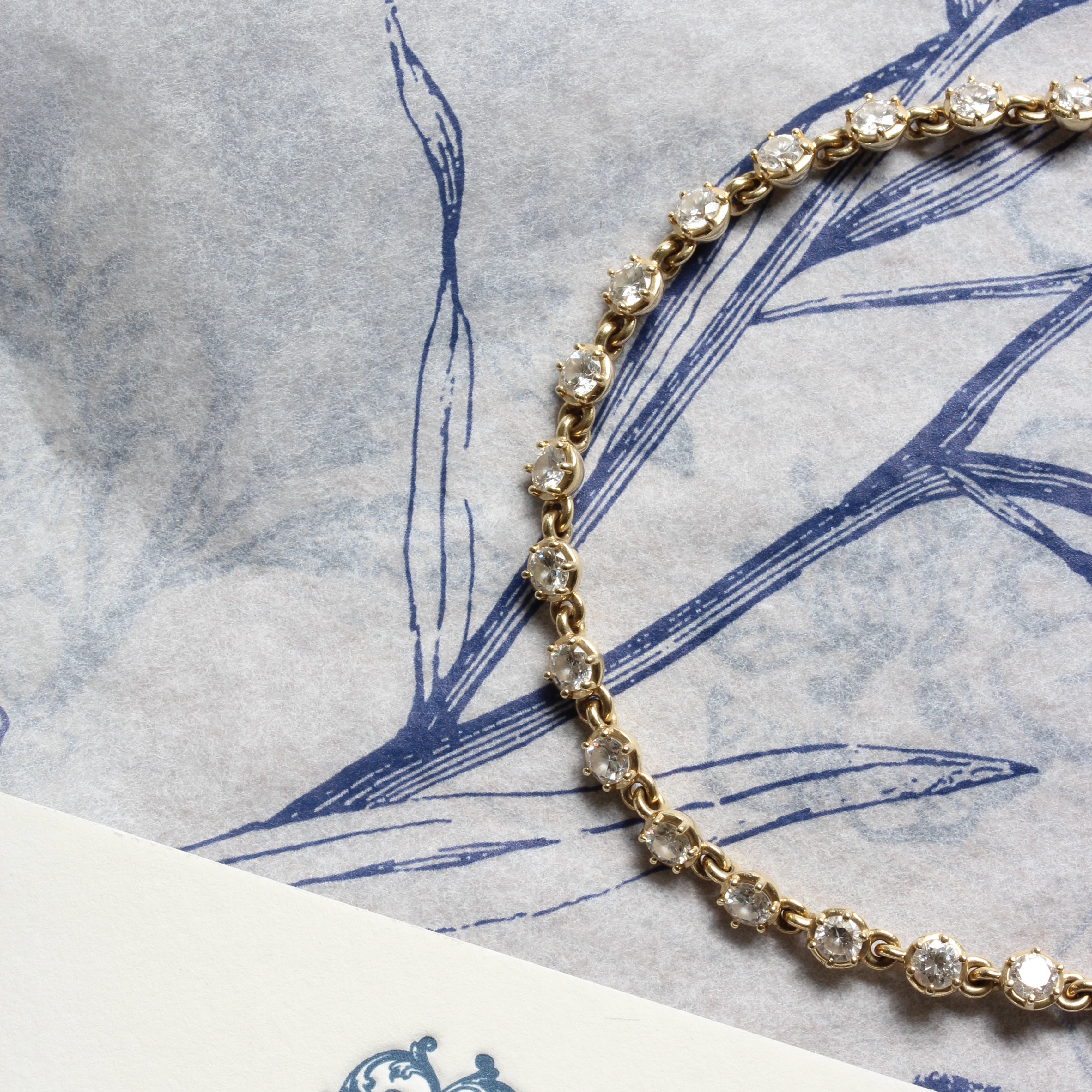 Diamond Tennis Bracelet 14K Gold
