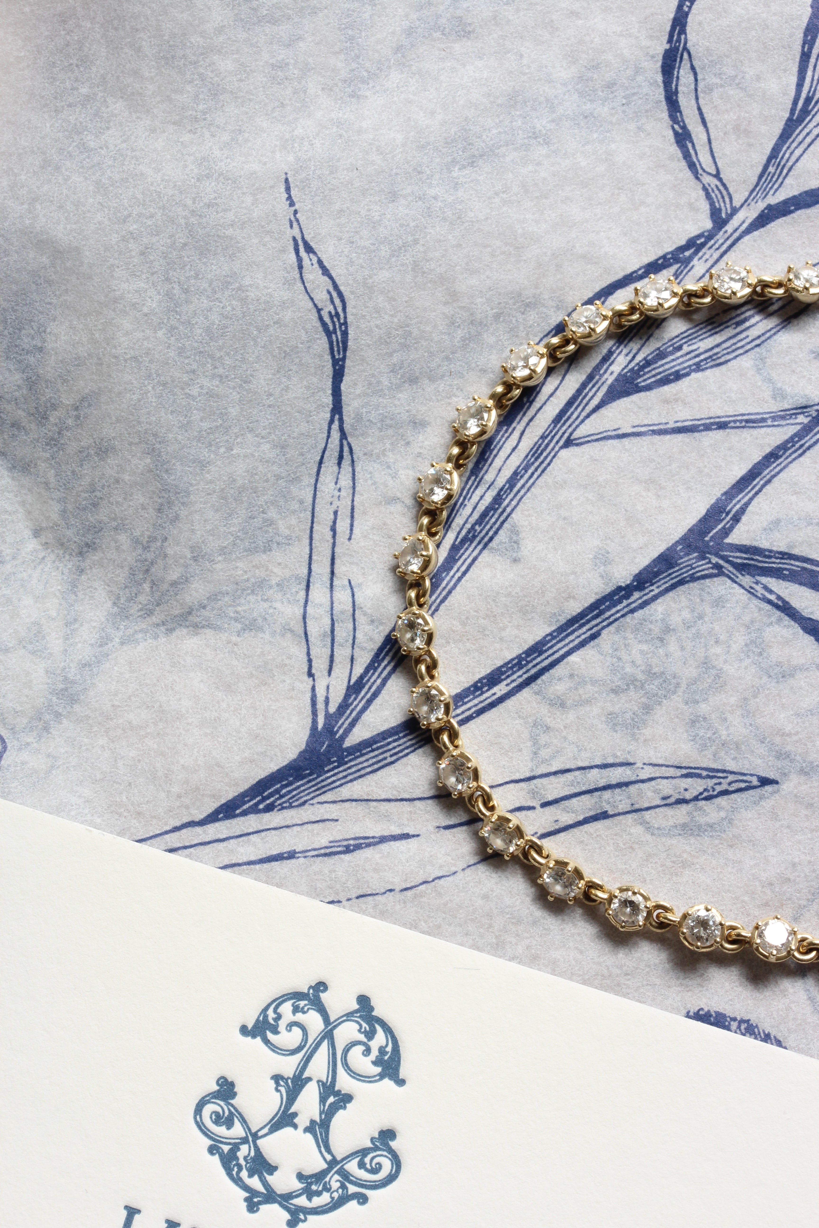Diamond Tennis Bracelet 14K Gold
