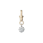Dog Clip with a diamond pendant on a white background