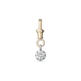Dog Clip with a diamond pendant on a white background