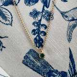 14K Collet Pendant Gemstone
