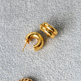 Vintage 18K Gold Hoops