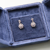 14K Victorian Diamond Drop Earrings