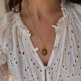 Antique 14K Victorian Oval Pendant