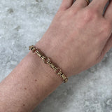 Vintage 14K Gold Alternating Link Bracelet