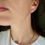 14K Gold Cuff Hoops