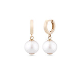 The Lillie Pearl Drop Earrings 14K Gold