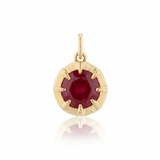 14K Collet Pendant Gemstone