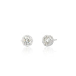 White Gold Diamond Stud Earrings
