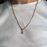 Vintage Chain paired with Gold Diamond Pendant