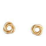 14K Gold Knot Stud Earrings